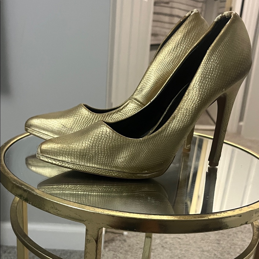 Elegant Gold High Heels
